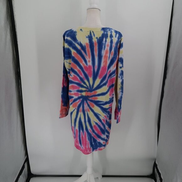 Tommy Hilfiger Long Sleeve Sweatshirt Dress Tie-Dye Size XL NWT - Picture 7 of 7